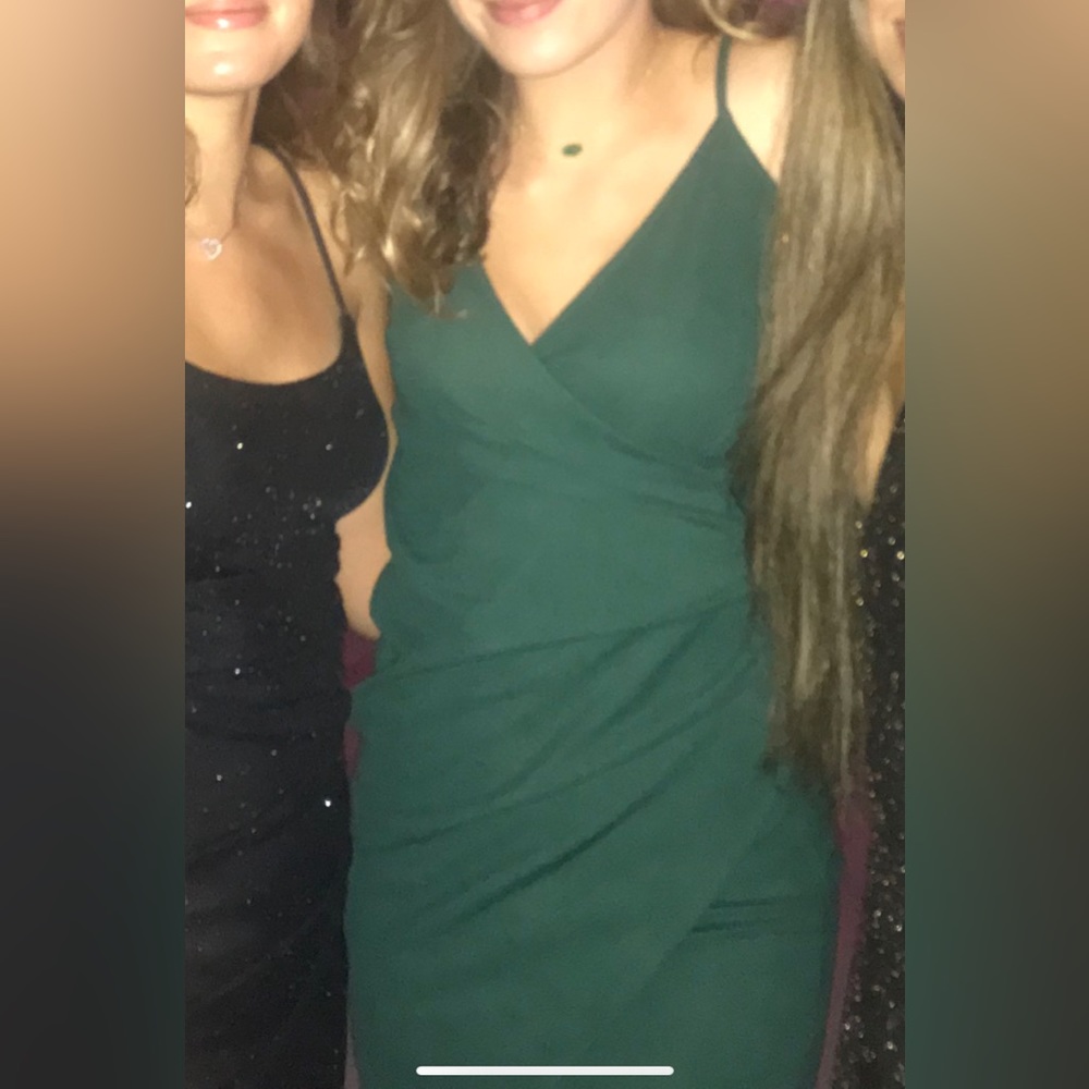 green cocktail dress